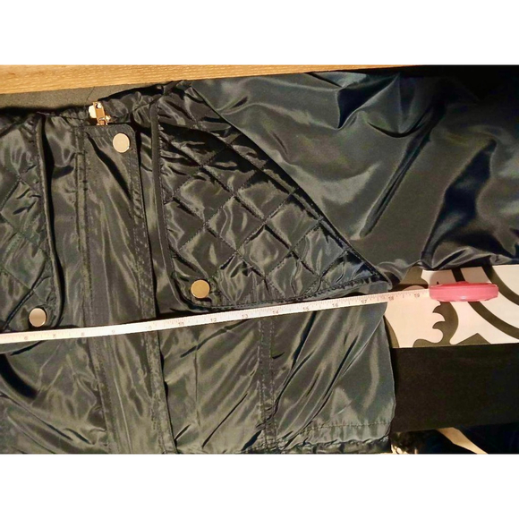 Women's Ci Sono by Journee Collection Quilted Hooded Jacket, Navy Size S (JC64) - Picture 6 of 9